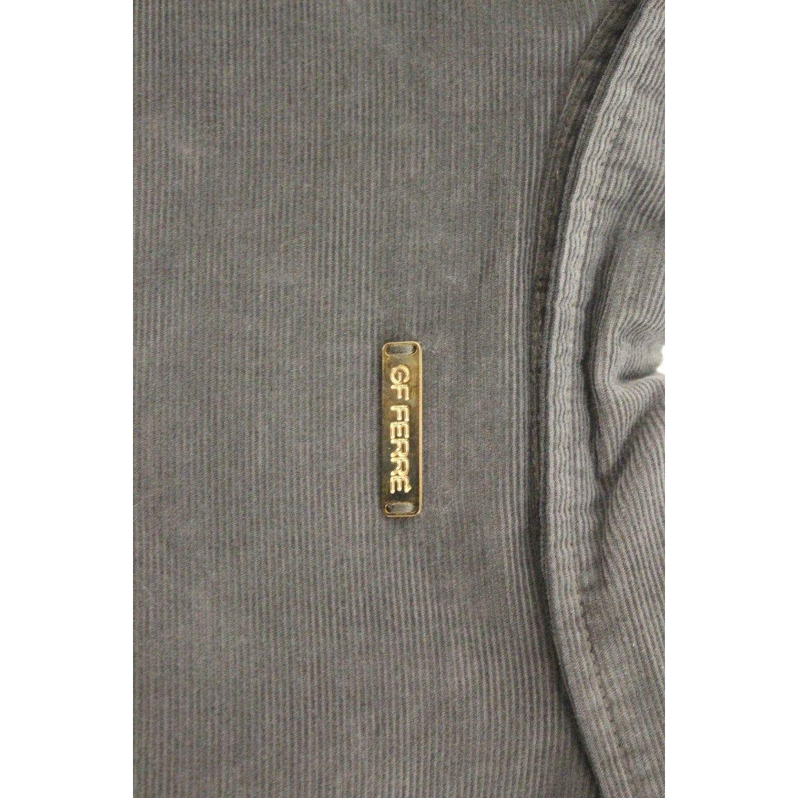 GF Ferre Green Button Front Cotton Casual Shirt