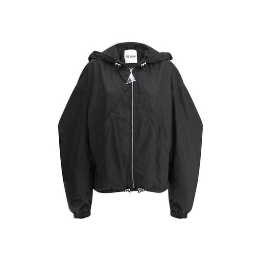 The Attico Nylon Windbreaker Jacket The Attico Dark Slate Gray