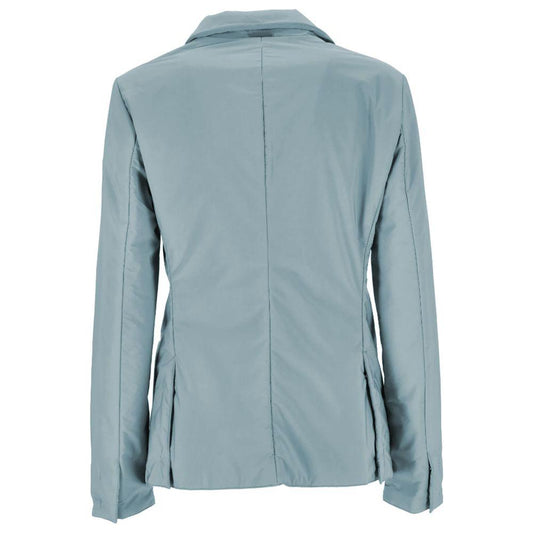 People Of Shibuya Light Blue Polyester Jackets & Coat People Of Shibuya Dark Gray