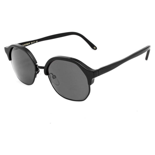 LGR Black Acetate Sunglasses LGZANZIBARBLACK22AC