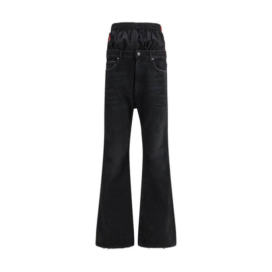 Balenciaga Layered Jeans Balenciaga Black