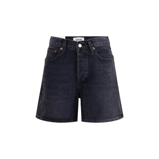 Agolde V-waist Shorts Agolde Dark Slate Gray