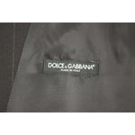 Dolce & Gabbana Black Striped Wool Logo Vest GSS12020-1