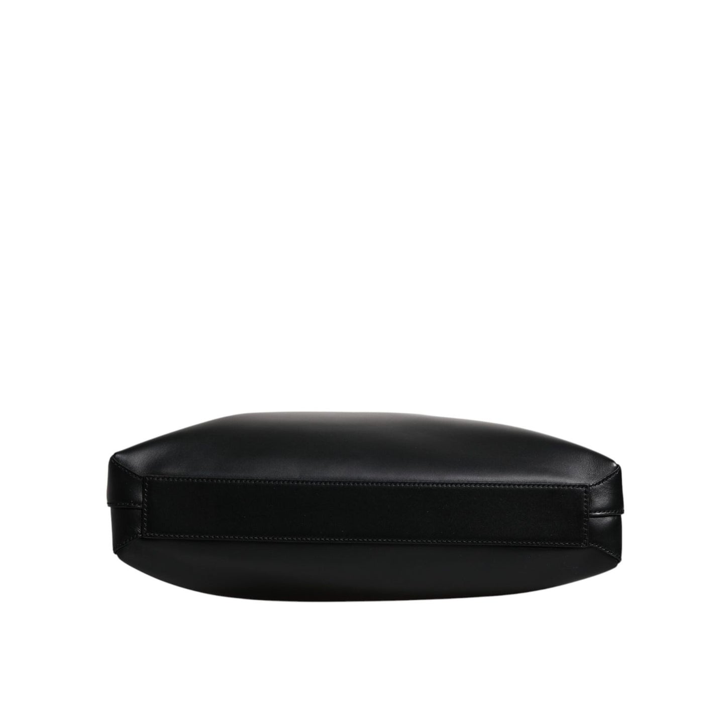 Dolce & Gabbana Black Calfskin Leather Heat Pressed Logo Briefcase Bag