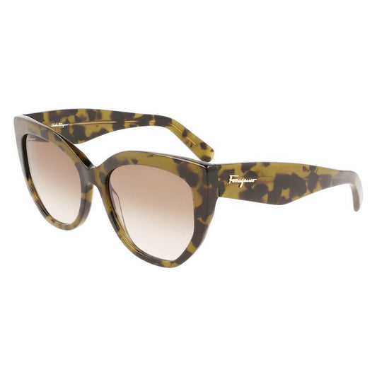 Ferragamo Brown Acetate Sunglasses FESF1061S246AC