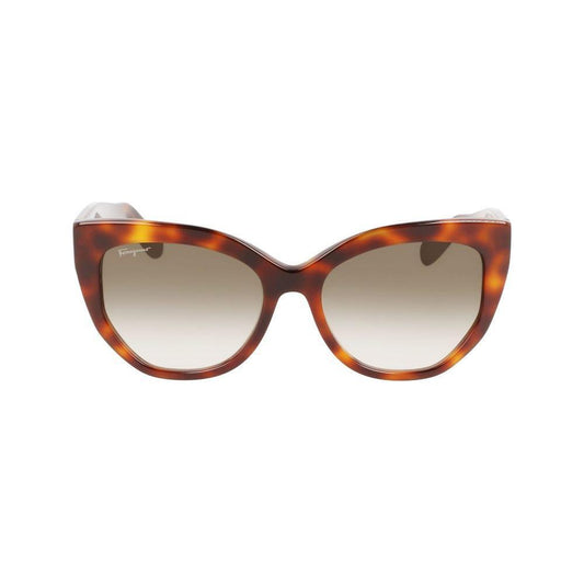 Ferragamo Brown Acetate Sunglasses FESF1061S240AC