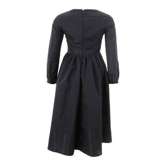 Lardini Elegant Black Polyester Dress Lardini Dark Slate Gray