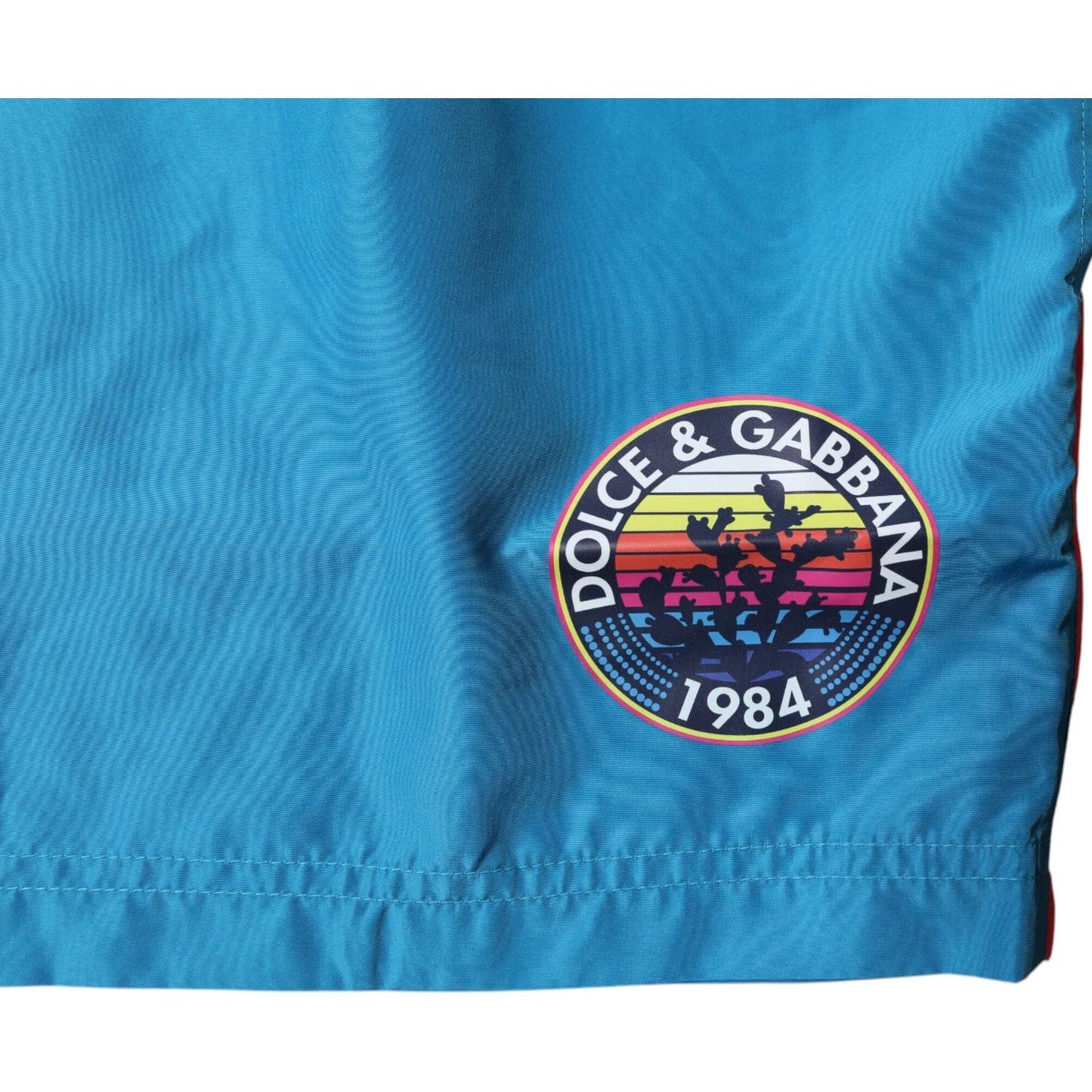 Dolce & Gabbana Turquoise Logo Beachwear Shorts 2Pc Swimwear BIK1886-10