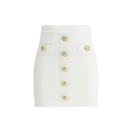 Balmain Mini Skirt Balmain Beige