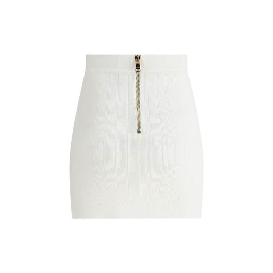 Balmain Mini Skirt Balmain Beige