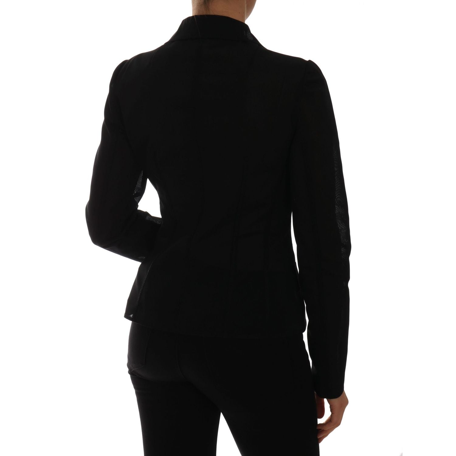 Dolce & Gabbana Black Nylon Net Blazer Jacket