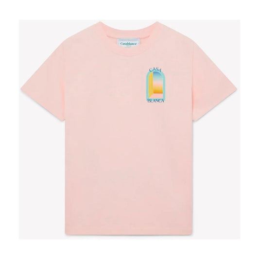 Casablanca Pink Cotton Men T-Shirt