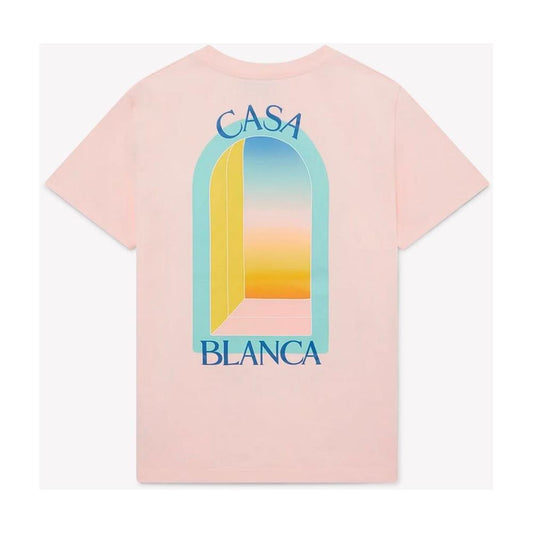 Casablanca Pink Cotton Men T-Shirt