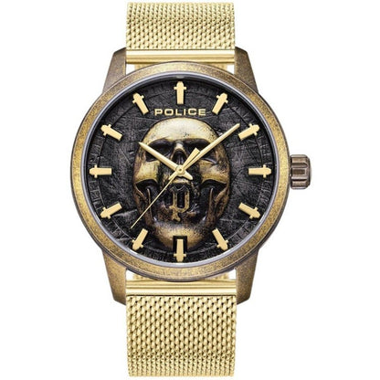 Police Gold Stainless Steel Dress Watch