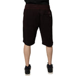 Dolce & Gabbana Bordeaux Cotton Bermuda Sweatshorts Shorts PAN76179-56