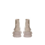 Alexander McQueen Chic Gray Leather Boots for Elegant Steps AL-18966220011147-EU37.5/US7.5
