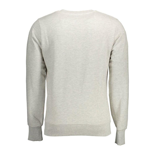 Superdry Gray Cotton Mens Sweater Superdry Light Gray