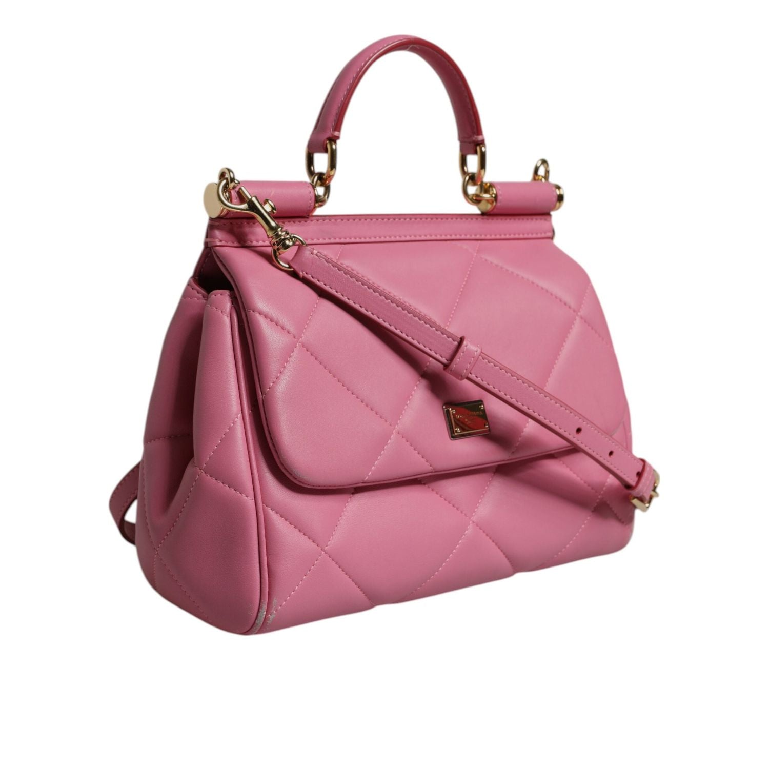 Front view with bag zipped and handles upright.