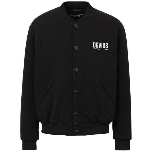 Dolce & Gabbana Black Viscose Jacket Dolce & Gabbana Black