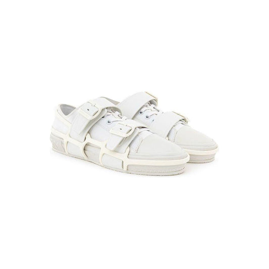 Burberry White Cotton Sneaker Burberry Beige
