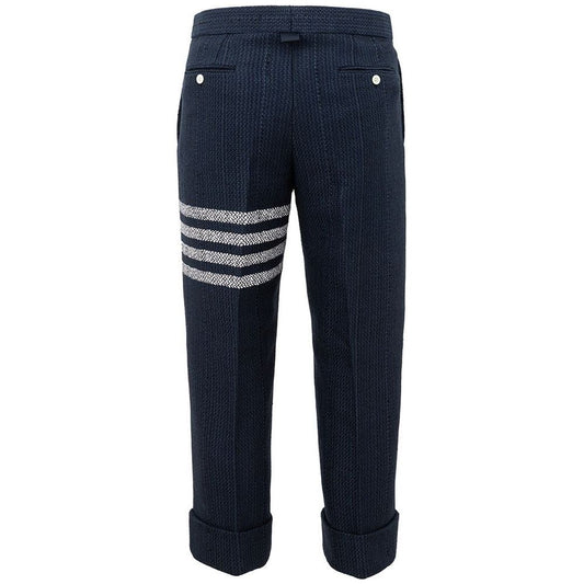 Thom Browne Elevate Your Style with Sleek Acrylic Pants Thom Browne Dark Slate Gray
