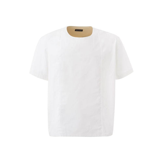 Emporio Armani White Cotton Sweater Emporio Armani Lavender