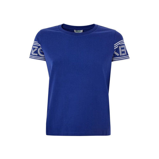 Kenzo Chic Blue Cotton Tee for Stylish Comfort Kenzo Midnight Blue
