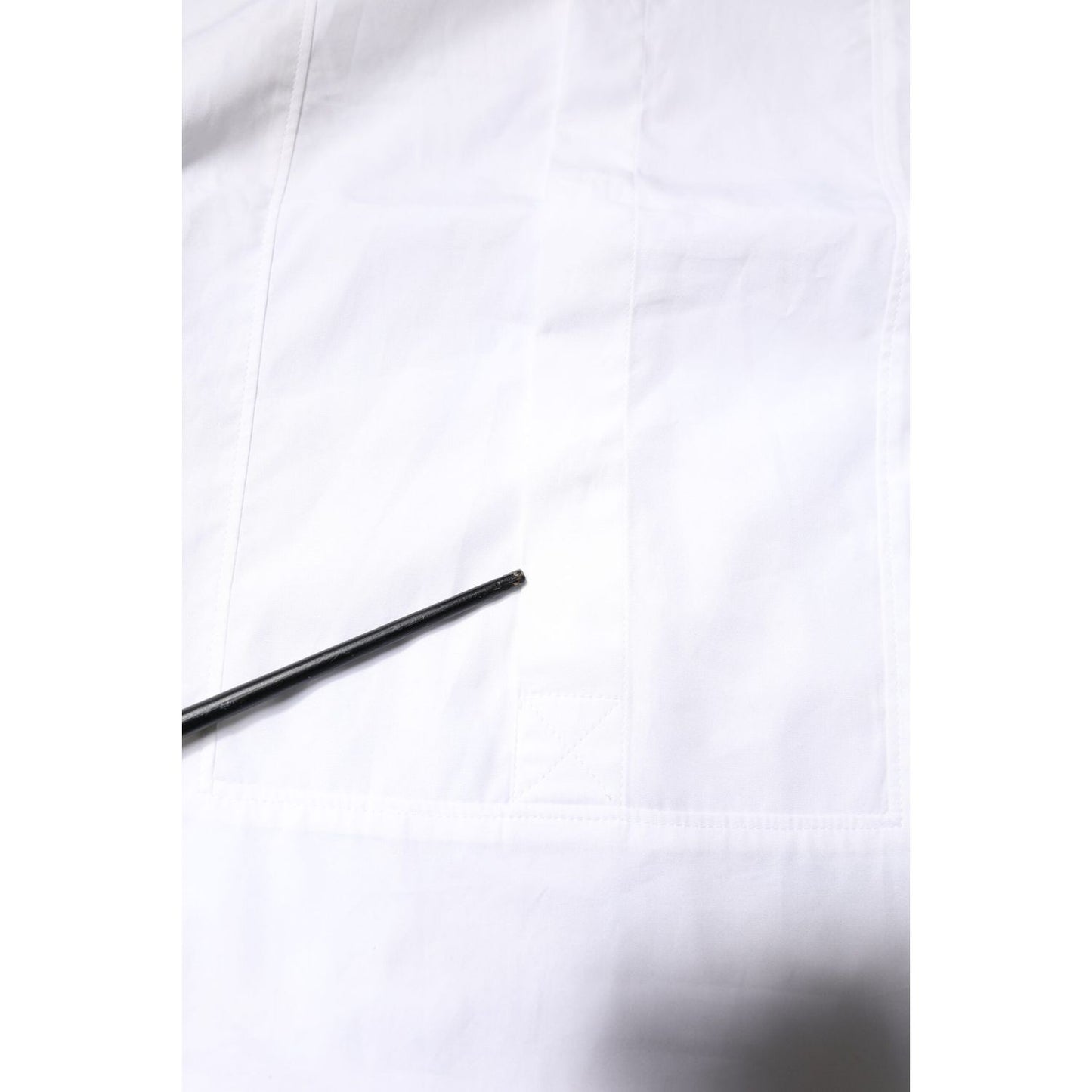 Dolce & Gabbana White Cotton Collared Dress Formal Shirt