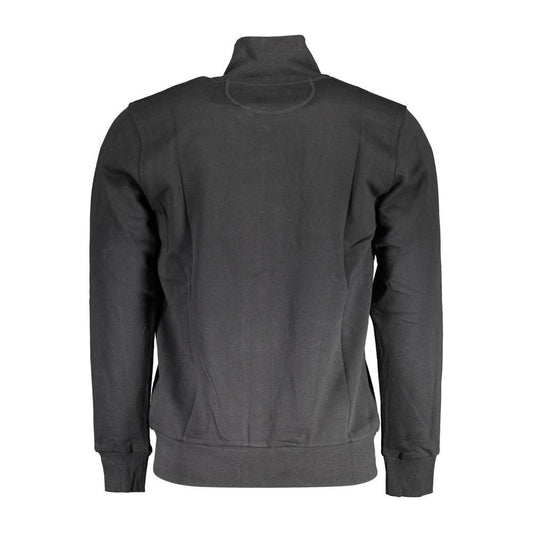La Martina Black Cotton Men Sweater La Martina Dark Slate Gray