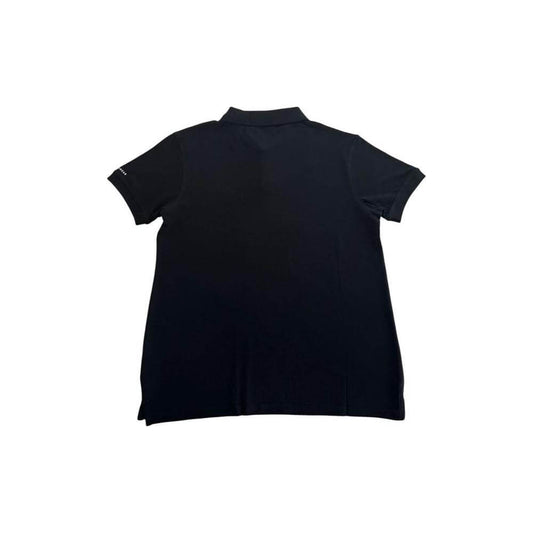 Trussardi Beachwear Black Cotton Men's Polo Shirt