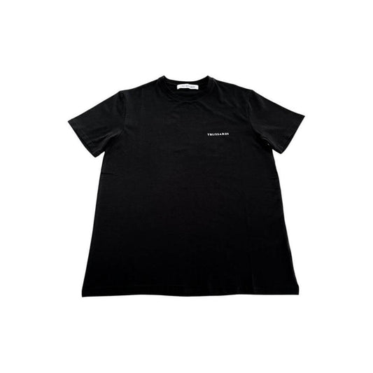 Trussardi Beachwear Black Cotton Men's T-Shirt