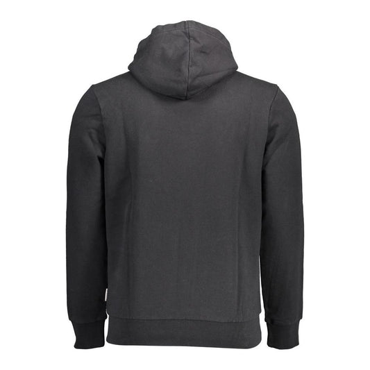 Napapijri Black Cotton Men Sweater Napapijri Dark Slate Gray