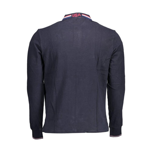 U.S. POLO ASSN. Blue Cotton Men Polo Shirt U.S. POLO ASSN. Dark Slate Gray
