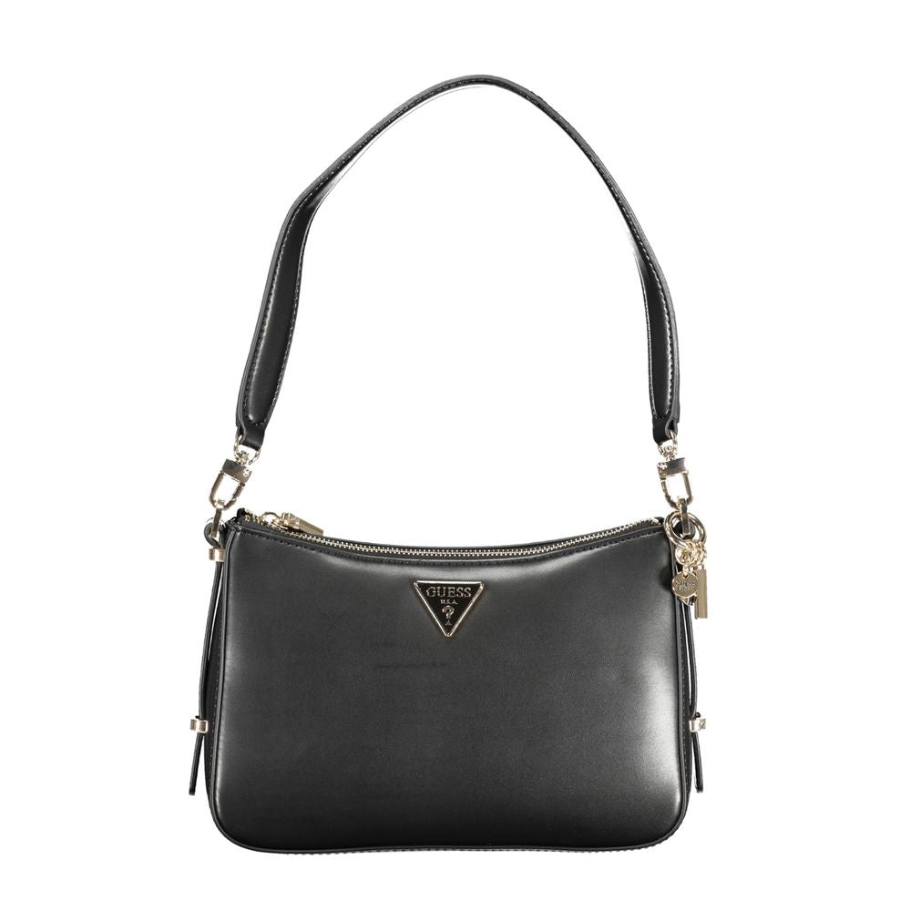 Front view with bag zipped and handles upright.