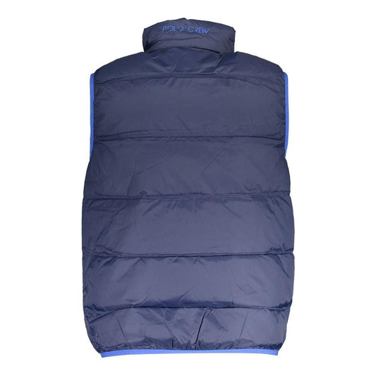 La Martina Blue Polyamide Men Jacket La Martina Dark Slate Blue