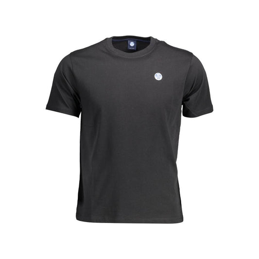 North Sails Black Cotton Men T-Shirt North Sails Dark Slate Gray