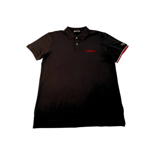 Iceberg Black Cotton Men Polo Shirt