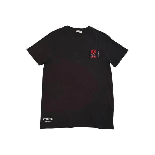 Iceberg Black Cotton Men T-Shirt
