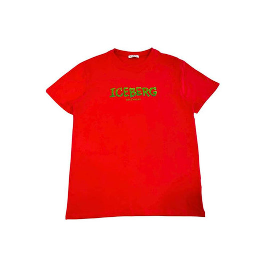 Iceberg Red Cotton Men T-Shirt