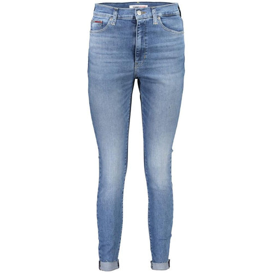 Tommy Hilfiger Light Blue Cotton Women Jeans Tommy Hilfiger Light Slate Gray
