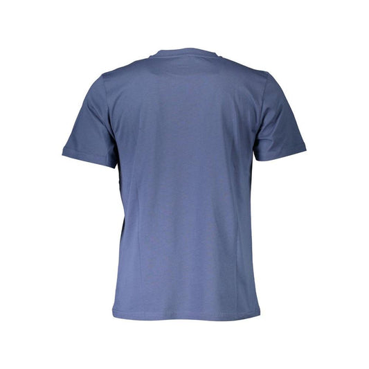 North Sails Blue Cotton Men T-Shirt North Sails Slate Gray