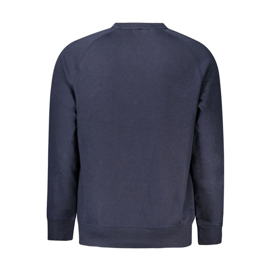 Timberland Blue Cotton Men Sweater Timberland Dark Slate Gray