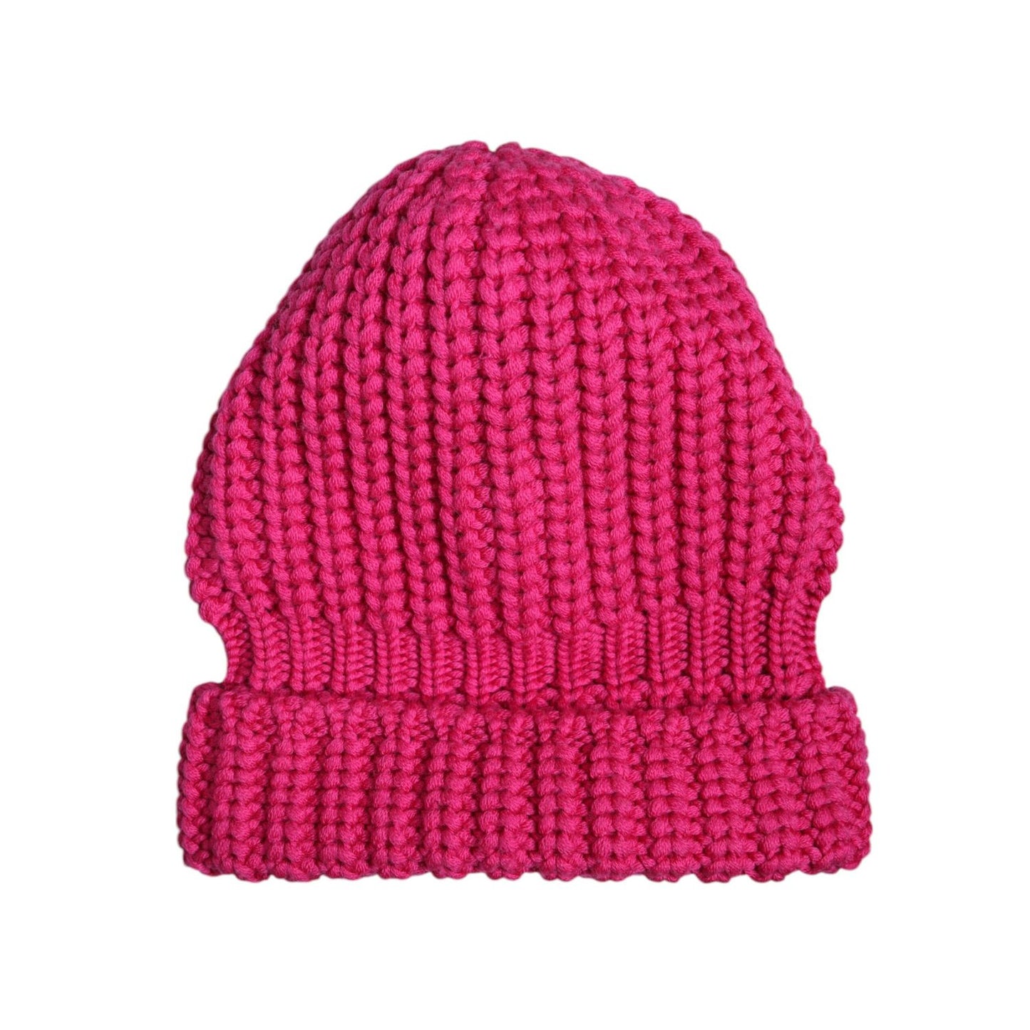 Dolce & Gabbana Pink Solid Wool Knitted Winter Beanie Hat