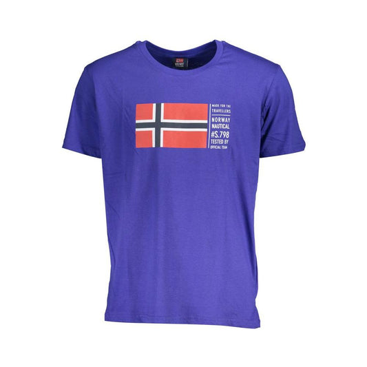 Norway 1963 Blue Cotton T-Shirt Norway 1963 Dark Slate Blue