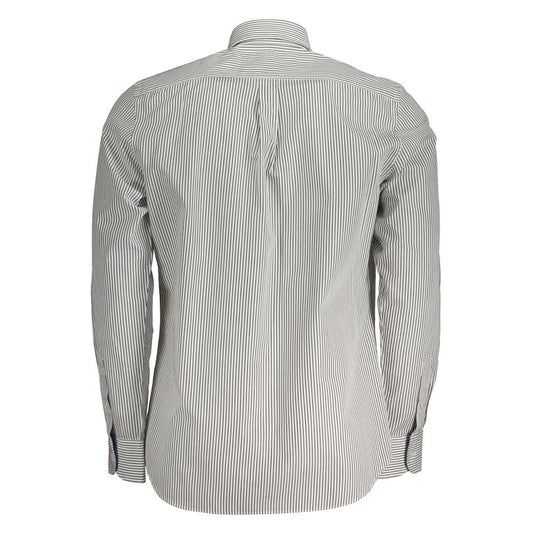 Harmont & Blaine White Cotton Shirt Harmont & Blaine Light Gray