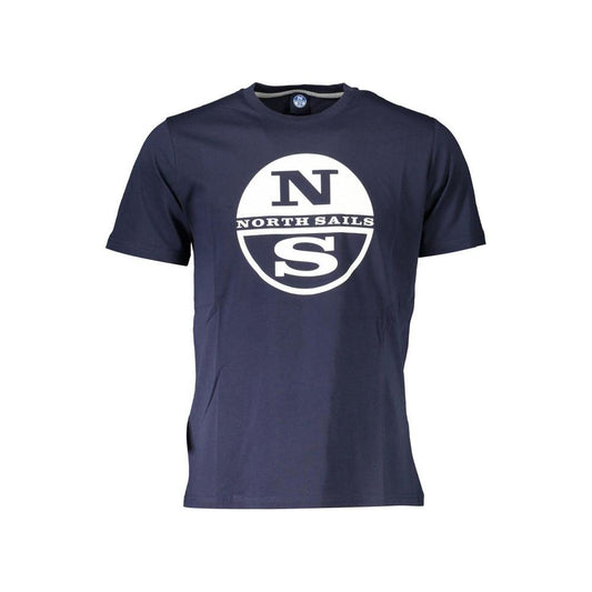 North Sails Blue Cotton Men T-Shirt North Sails Dark Slate Gray