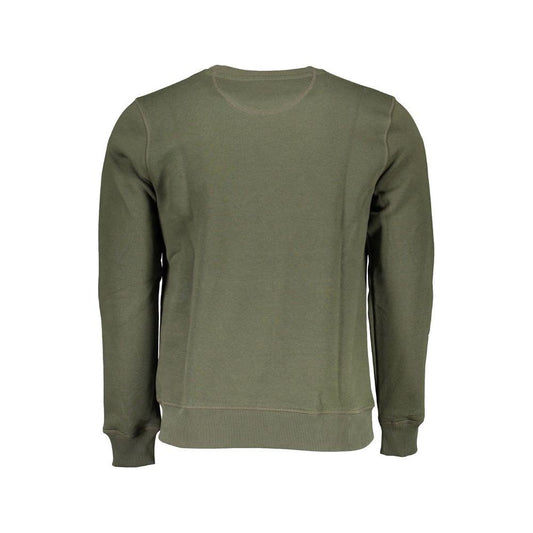 North Sails Green Cotton Men Sweater North Sails Dim Gray