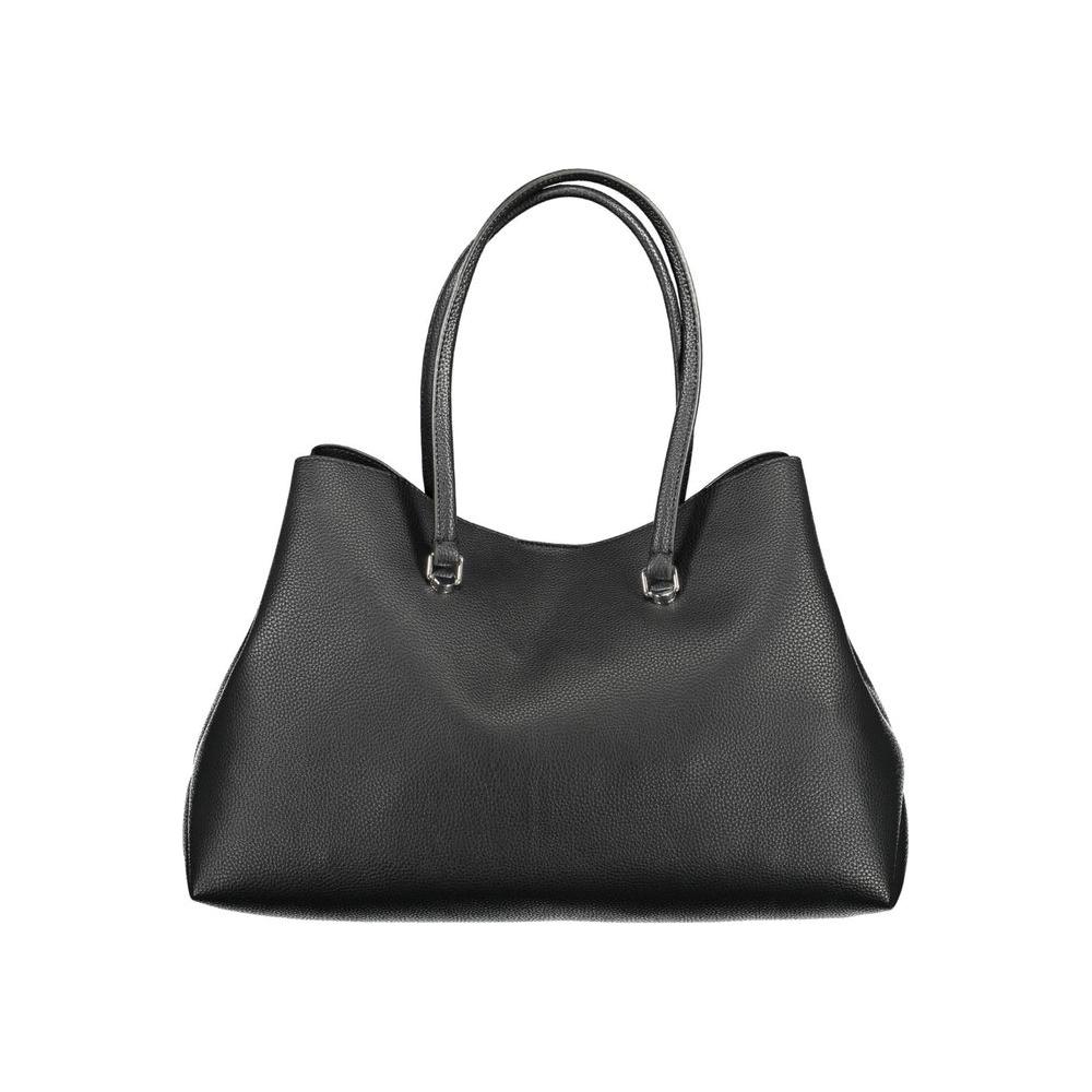 Front view with bag zipped and handles upright.