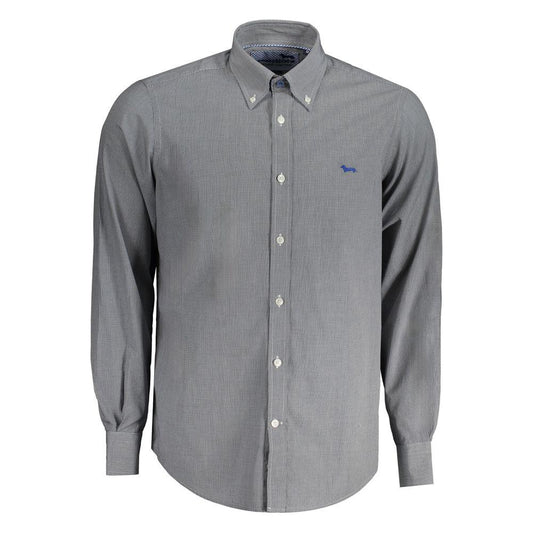 Harmont & Blaine Blue Cotton Shirt Harmont & Blaine Slate Gray