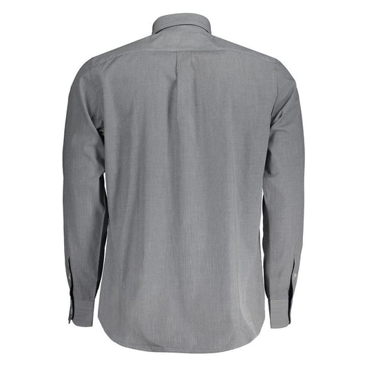 Harmont & Blaine Blue Cotton Shirt Harmont & Blaine Light Slate Gray